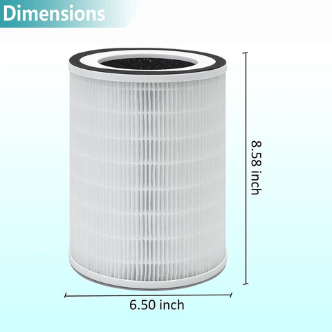 Replacement True HEPA Filter For Afloia KILO Series And MIRO Air Purifiers dimensions 8.58 x 6.50 inches