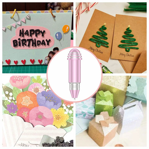 Top Tier Crafting Kit Featuring Two Replacement Blades Durable Housing And Foil Transfer Tip Designed For Electronic Vinyl Cutters giving floral and holiday crafts.
