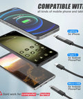 Endoscope Camera With 8 LED Lights Type C Borescope For Android And iOS Devices, OTG Compatible cable compatibility display