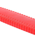 Close-up of red non-slip handle of Bicycle Freewheel Chain Whip And Cassette Sprocket Remover Tool Set For Bike Repair