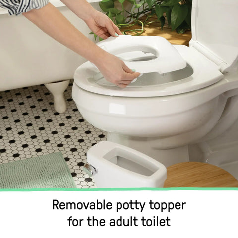 Rock Solid Two In One Toddler Potty Training Toilet With Removable Seat And Real Flush Making Bathroom Trips A No Sweat Victory For Curious Kids Up To Fifty Pounds Of Pure Joy