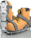 Epoxy Floor Spiked Shoes For Garage Fully Assembled Gunite Shoes With Three Quarter Inch Short Spikes Pro Grade Grip Keep Epoxy Smooth And Bubble Free While You Move Steady On Wet Floors Gray