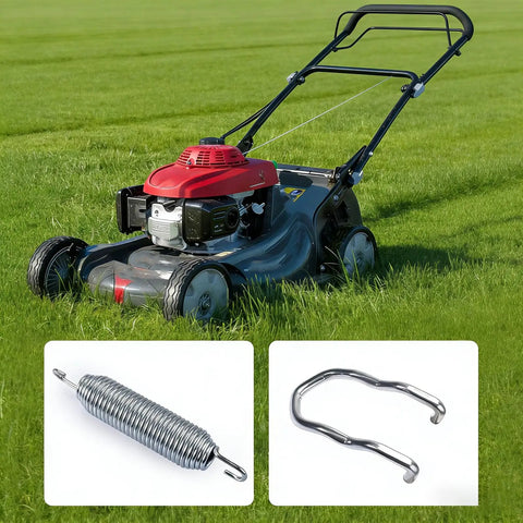 Top Rated Deck Idler Tension Anchor Fitting For Mowers To Stop Slippage Boost Cutting Efficiency And Keep Your Blade Spinning Smooth With Durable Metal Spring For Tough Jobs lawn mower with a metal spring and anchor fitting displayed