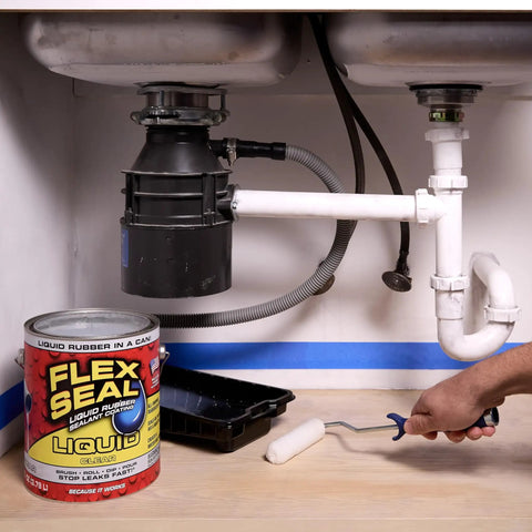 Liquid Rubber Coating Sealant For Waterproof, Flexible, UV Resistant Protection, Brush Roll Or Pour Application for use on plumbing