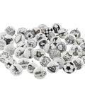 Black And White Ceramic Kids Dresser Knobs Set 25 Pack Durable 1.5 Inch Cabinet Pulls showcasing assorted designs for kids' rooms.