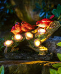 Cardinal Garden Statue With Solar Lights Outdoor Memorial Figurine Waterproof LED Cardinal Light Garden Decor Gift