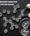 102 Count Comfort Impenetrable Soft Safety Earring Backs Made From TPE Medical-Grade Material Pacifier-Grade, Ultra Comfortable