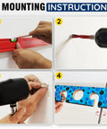 Mounting instructions for Ceiling Mount Fishing Rod Holder For Eight Rods And Reels Game Changer For Garage Organization