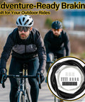 Cyclists riding with Universal Bike Brake Cable Kit 44 Piece With Housing Shifter Cables Ferrules O Rings And End Caps