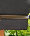 70 Percent Shade Cloth 20x20 Ft HDPE Mesh Tarp With Reinforced Grommets installed on patio providing outdoor shade