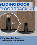 Barn Door Floor Guides And Bottom Track Mounts Heavy Duty Metal Glides Replacement Tracks Stops From Swing Universal Compatibility With Standard Wooden Sliding Doors Minimum Door Thickness 1.35 Inches Groove Size 0.79 By 0.28 Inches 2 Pack