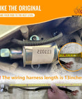 12V Electric Fuel Pump Replacement For 5500 5.5KW Gas Generator close-up with 13-inch wiring harness