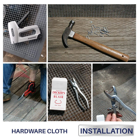 Installation process of Heavy Duty One Quarter Inch Hardware Cloth Roll 36 Inch Wide 50 Foot Long 23 Gauge Hot Dip Galvanized Mesh