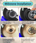 All In One Angle Grinder Wood Carving Disc Set For Four And A Half Inch Grinders With Five Eighths Inch Arbor installation guide