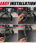 Installation steps for Hella Tough Heavy Duty Soft Shackles 57K Lbs Breaking Strength 1/2 X 22 Inch Polyethylene.