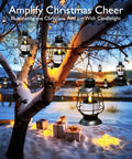 Solar Powered LED Tea Light Candles Pack Of 6 Waterproof Dusk To Dawn Auto On Reusable Outdoor Lights in tree lanterns, snow background