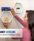 Person using ProSensor 710 Plus 13 Sensor Stud Finder With Wood And Metal Detector Wall Scanner Built In Bubble Level Deep Detection