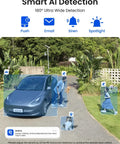 Image of Argus 4 Pro 4K Solar Outdoor Wireless Camera With 180 Degree Dual Lens 8MP ColorX Night Vision detecting person and vehicle.