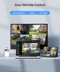 5MP 3K Lite 8 Channel CCTV DVR Recorder with AI Human and Vehicle Detection real time alerts on multiple devices.