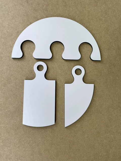 Heavy Duty Woodworkin Game Changer With Killer Precision Circular Router Templates For Cutting Boards showing 4 phenolic guides.