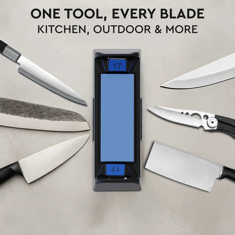 Complete Whetstone Knife Sharpening System With 1000 6000 Grit Wet Stone Sharpener Kit Built In Angle Guides 15 17 20 22 Degrees
