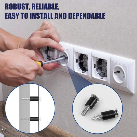 345 Pcs Black Nylon Electrical Outlet Spacers Kit Non Threaded Round Plastic Spacers Set In 15 Sizes M3 And M4 Inner Diameters 1 To 15 mm High Temperature Oil Resistant Corrosion Resistant Durable installed on outlet screws