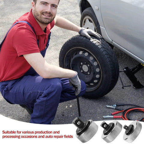 Mechanic using Finger Ratchet Wrench Set With Quarter-Inch, Three-Eighths-Inch And Half-Inch Wrenches, Reversible Thumb Wheel