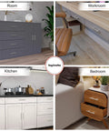Brushed Nickel Cabinet Handles 5 Inch Length With 3 Inch Hole Centers Modern Drawer Pulls installed in various rooms