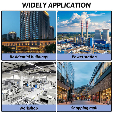 12 Way Waterproof Power Distribution Box Built Like a Tank With Cold Rolled Steel Plate in various applications like residential, workshop, and shopping.
