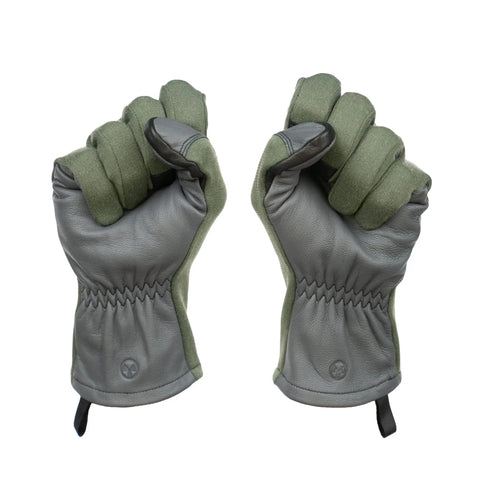Nomex Flight Gloves 2.0 Sage Medium With Upgraded Fit And Supple Dexterity Longer Gauntlet And Leather Reinforcement