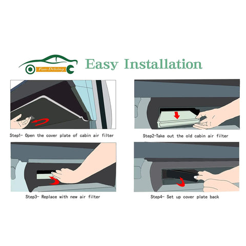 Installation guide for Premium Cabin Air Filter For Toyota Avalon Camry Corolla Prius Prime RAV4 ES350 RX350 RX350L RX450H