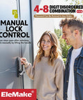 Couple using Mechanical Door Lock With Handle Keypad Entry Left Handed Lever Lock For Single Hole Doors Keyless Access Not Deadbolt Easy Install Breezy And Durable Steel Construction