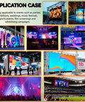 Next Level P3.91 Portable Led Display Wall Boasting Badass Bright Visuals With Ip65 Waterproof Aluminum Cabinet Includes Mounting Frame And Tough Flight Case For Stage Concerts 14 Pack in various event applications.