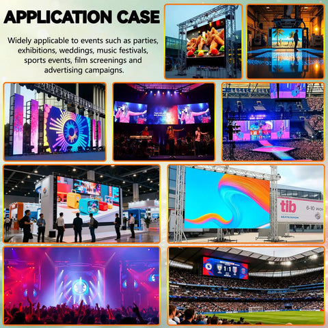Next Level P3.91 Portable Led Display Wall Boasting Badass Bright Visuals With Ip65 Waterproof Aluminum Cabinet Includes Mounting Frame And Tough Flight Case For Stage Concerts 14 Pack in various event applications.
