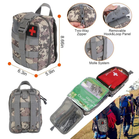 125 In 1 All In One Survival Kit For Men Outdoor Gear with First Aid Supplies Emergency SOS Tactical Tools for Hiking Camping