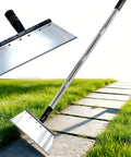 Do It All Garden Shovel With Adjustable Handle Three Stage Length 57 Inches Long Heavy Duty Stainless Steel Spade on lawn