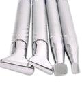 Leather Stamps Tool Set for Crafting with Sheridan Style Stamp Set II Featuring 10 Chrome Plated Tools Like Bevelers