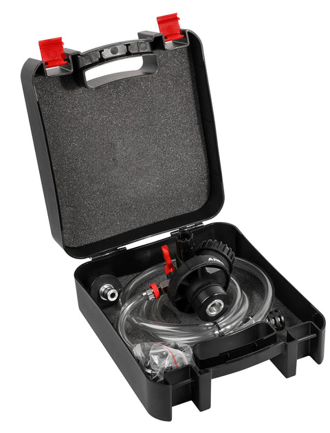 Cooling System Refill Kit for Easy Leakage Testing and Quick Coolant Change, DIY Friendly, Works With Most Radiators and Bottlenecks, Includes Clear Hose, Universal Cone Adapter, and Five Bushings for Fast, Visible Diagnostics