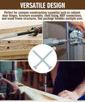 Tough As Nails Flat Head Zinc Coated Steel Screws For Particle Board And Cabinet Hinges used in furniture assembly and cabinet hinges.