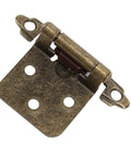 Self Closing Cabinet Hinge 1/2 Inch Overlay Bronze Finish Heavy Duty Humidity Resistant Hardware