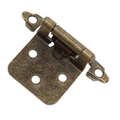 Self Closing Cabinet Hinge 1/2 Inch Overlay Bronze Finish Heavy Duty Humidity Resistant Hardware
