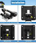 Ford F150 F250 F350 Bed Tie Down Anchors Kit, 4 Pack Replacement Tie Downs With Keys installation steps diagram