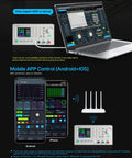PC and mobile display of 5 Digit Dual Range DC To DC Buck Power Supply With Voltmeter, Adjustable Output Up To 60V 12A, Digital Display.