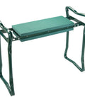 Garden Kneeler And Seat Flip Bench For Comfortable Outdoor Gardening With Thick Foam Cushion Sturdy Lightweight Frame Handy Handles