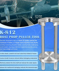 Beefy Boat Prop Puller Tool For 3 And 4 Blade Props Fits Prop Shafts From One And One Quarter Inch To One And One Half Inch Hub Size