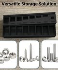 Seven Slot Screw Organizer Box With Precision Bolt Sorter Tray For M3 Screws, 3D Printed PLA Small Parts Storage for hardware