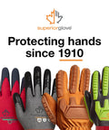 Endura Pro Cut Resistant Leather Safety Work Gloves With 360 Degree ParaActiv Knit Liner ANSI A5 Cut Protection display