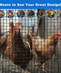 Tough As Nails Heavy Duty Black Vinyl Coated Hardware Cloth 1/2 Inch X 100 Feet 19 Gauge Steel Wire Mesh enclosing chickens in coop.