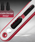 Must Have Compact Magnetic One Quarter Inch Mini Ratchet Wrench showing portable storage design with bits inside handle