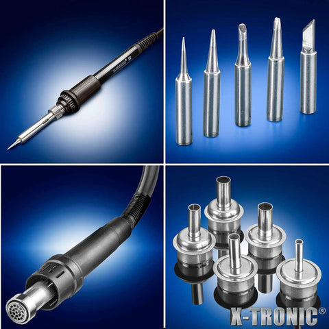 High Power Hot Air Rework Soldering Station Kit With 700W Main Unit 75W Iron 600W Air Gun Brushless DC Vortex Blower CF Conversion